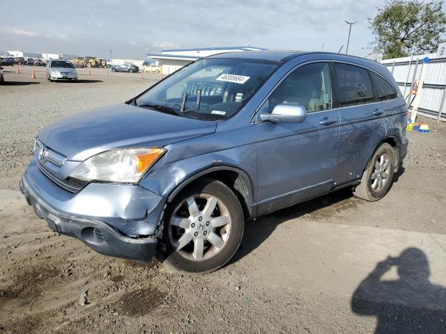 JHLRE38737C081034 - 2007 HONDA CR-V EXL BLUE photo 1