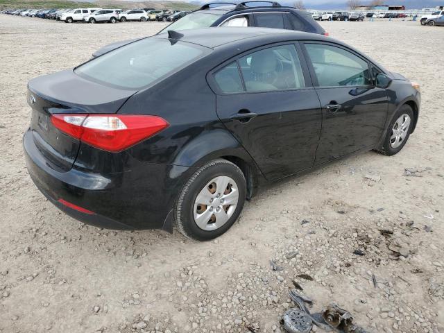 KNAFK4A69F5298314 - 2015 KIA FORTE LX BLACK photo 3