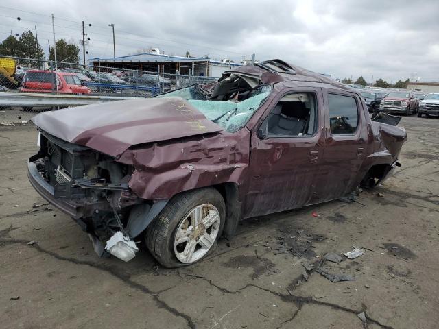 5FPYK1F51AB013520 - 2010 HONDA RIDGELINE RTL BURGUNDY photo 1