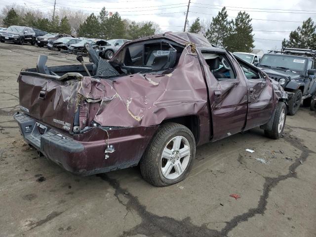 5FPYK1F51AB013520 - 2010 HONDA RIDGELINE RTL BURGUNDY photo 3