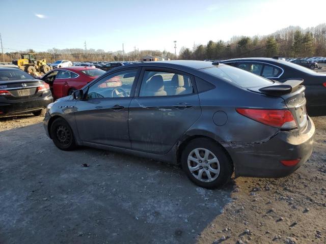 KMHCT4AE1CU152271 - 2012 HYUNDAI ACCENT GLS GRAY photo 2