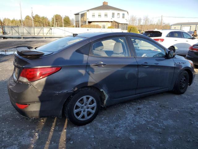 KMHCT4AE1CU152271 - 2012 HYUNDAI ACCENT GLS GRAY photo 3