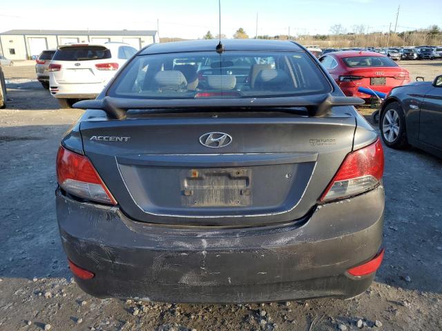 KMHCT4AE1CU152271 - 2012 HYUNDAI ACCENT GLS GRAY photo 6