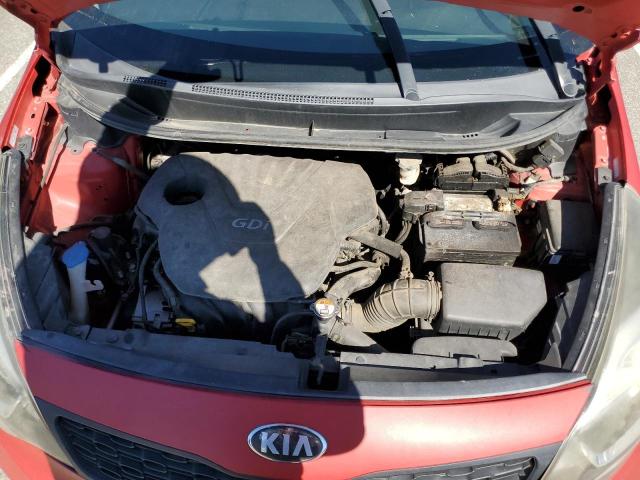 KNADM4A31D6205932 - 2013 KIA RIO LX RED photo 11