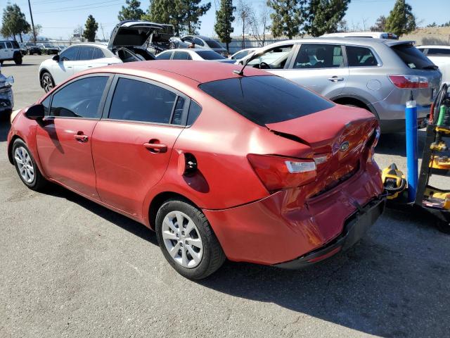 KNADM4A31D6205932 - 2013 KIA RIO LX RED photo 2