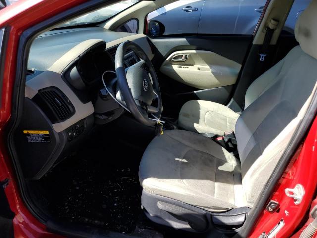 KNADM4A31D6205932 - 2013 KIA RIO LX RED photo 7