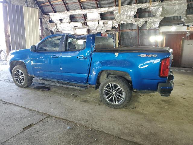 1GCGTBEN9M1194338 - 2021 CHEVROLET COLORADO BLUE photo 2