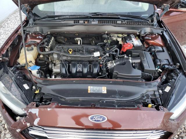 3FA6P0H7XGR221550 - 2016 FORD FUSION SE MAROON photo 11