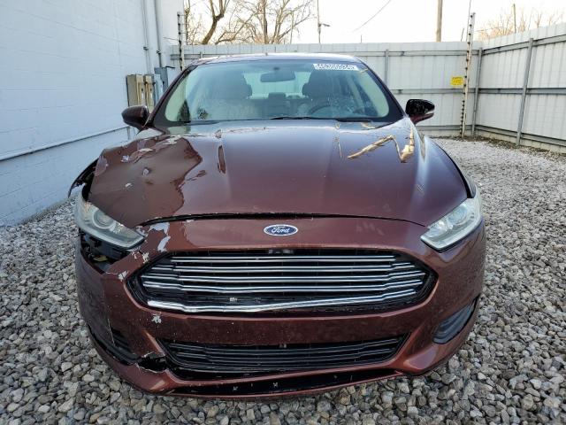 3FA6P0H7XGR221550 - 2016 FORD FUSION SE MAROON photo 5