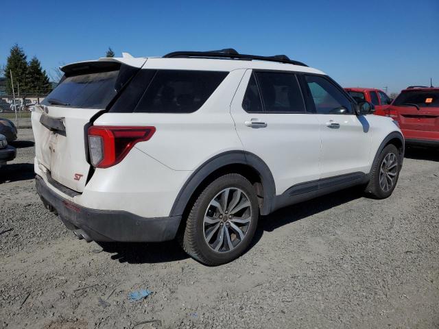 1FM5K8GCXMGA72525 - 2021 FORD EXPLORER ST WHITE photo 3