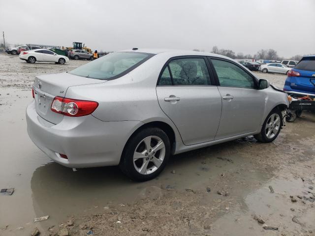 2T1BU4EE9DC984477 - 2013 TOYOTA COROLLA BASE SILVER photo 3