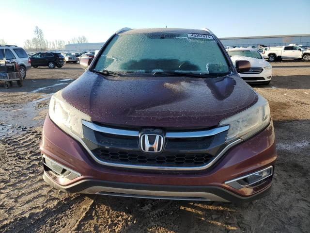 2HKRM4H73FH635536 - 2015 HONDA CR-V EXL BURGUNDY photo 5