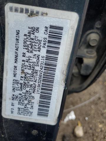 1Y1SK5266VZ423116 - 1997 GEO PRIZM BASE GREEN photo 12