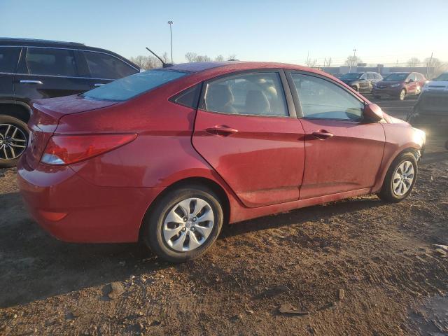 KMHCT4AE6GU073684 - 2016 HYUNDAI ACCENT SE RED photo 3