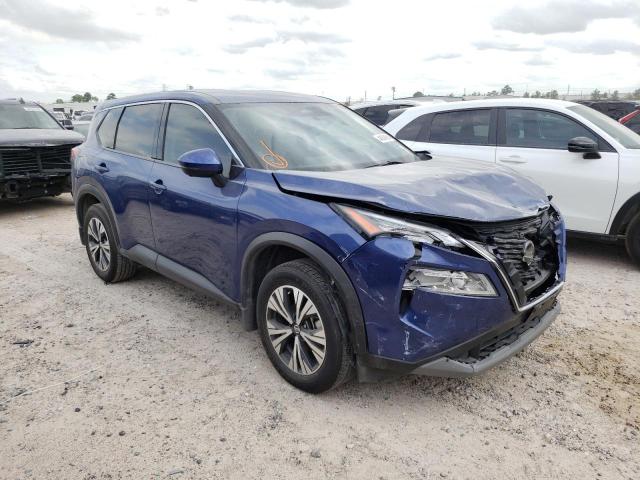 JN8AT3BA4MW010587 - 2021 NISSAN ROGUE SV BLUE photo 4