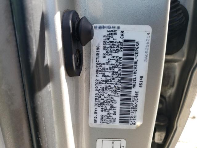 4T1BF32K23U037079 - 2003 TOYOTA CAMRY LE SILVER photo 12