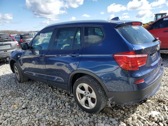 5UXWX5C56BL702477 - 2011 BMW X3 XDRIVE28I BLUE photo 2