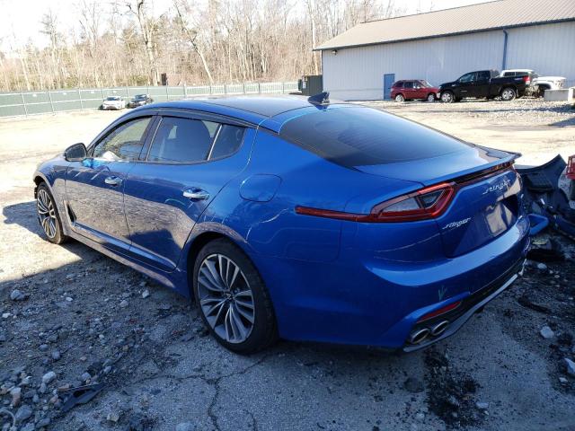 KNAE25LAXJ6026649 - 2018 KIA STINGER PREMIUM BLUE photo 2