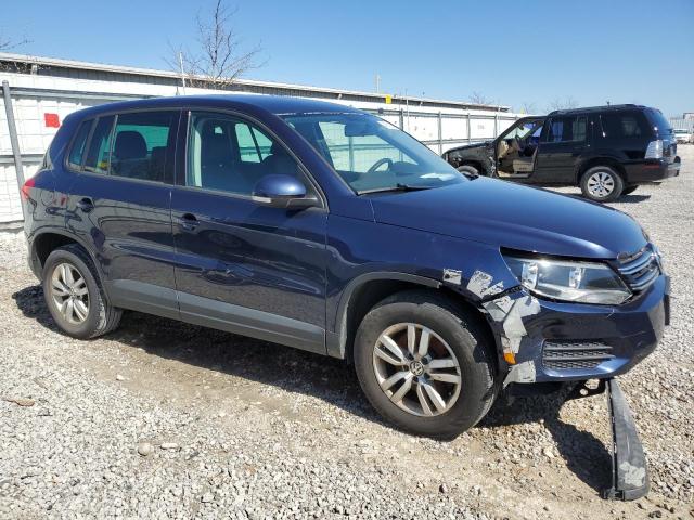 WVGAV7AX5CW561169 - 2012 VOLKSWAGEN TIGUAN S BLUE photo 4