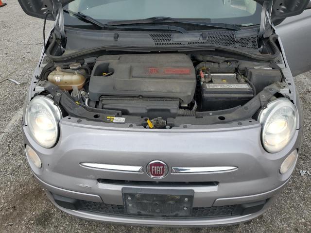 3C3CFFARXFT710051 - 2015 FIAT 500 POP GRAY photo 11