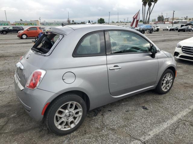 3C3CFFARXFT710051 - 2015 FIAT 500 POP GRAY photo 3