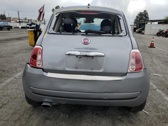 3C3CFFARXFT710051 - 2015 FIAT 500 POP GRAY photo 6