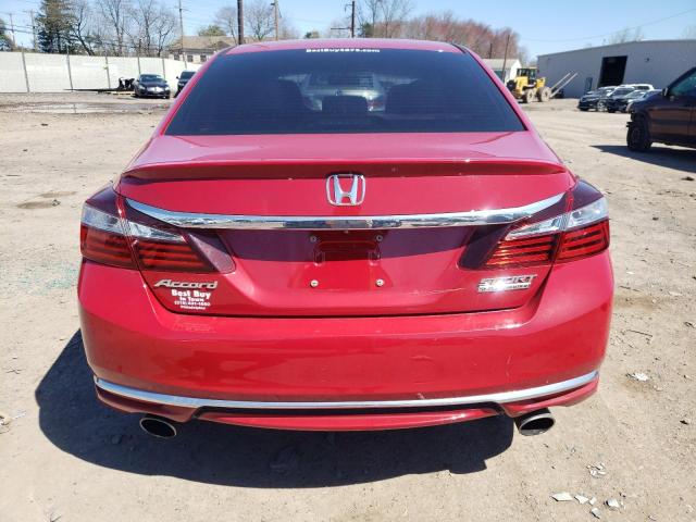 1HGCR2F19HA255302 - 2017 HONDA ACCORD SPORT SPECIAL EDITION RED photo 6