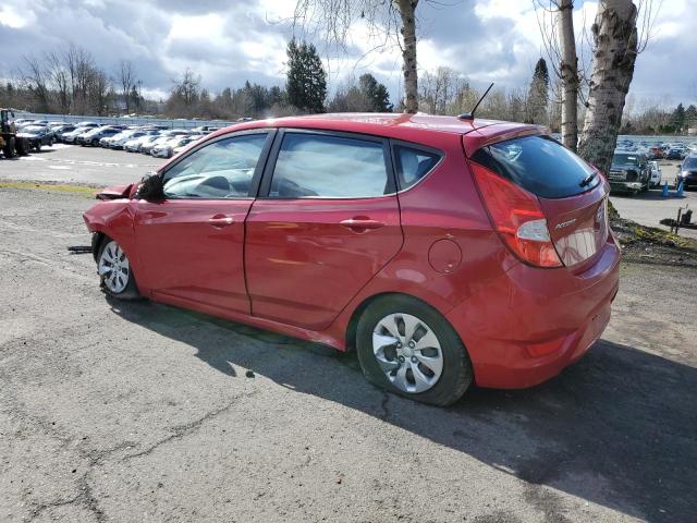 KMHCT5AE9FU213411 - 2015 HYUNDAI ACCENT GS RED photo 2