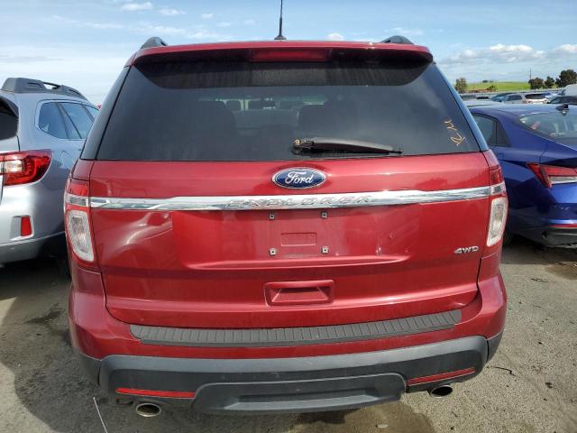 1FM5K8B86EGA13816 - 2014 FORD EXPLORER RED photo 6