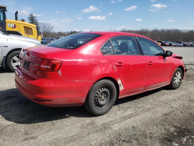 3VW1K7AJ3FM269059 - 2015 VOLKSWAGEN JETTA BASE Կարմիր լուսանկար 3