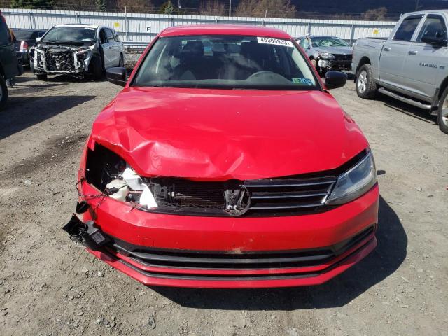 3VW1K7AJ3FM269059 - 2015 VOLKSWAGEN JETTA BASE Կարմիր լուսանկար 5