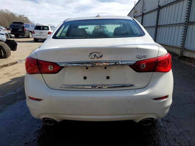 JN1BV7AP9EM677551 - 2014 INFINITI Q50 BASE WHITE photo 6