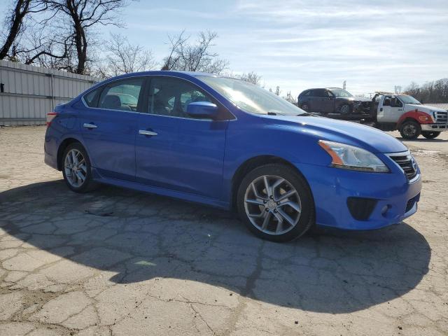 3N1AB7AP2DL705476 - 2013 NISSAN SENTRA S BLUE photo 4