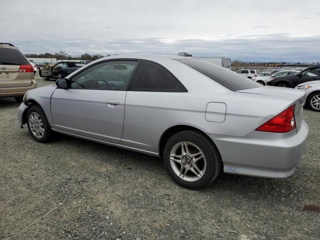 1HGEM22524L044442 - 2004 HONDA CIVIC LX SILVER photo 2