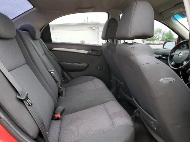 KL1TD5DEXAB093904 - 2010 CHEVROLET AVEO LS Qırmızı foto 10