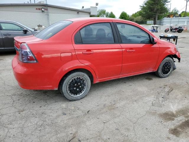 KL1TD5DEXAB093904 - 2010 CHEVROLET AVEO LS Qırmızı foto 3