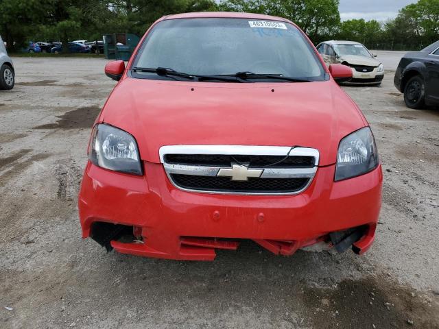 KL1TD5DEXAB093904 - 2010 CHEVROLET AVEO LS Qırmızı foto 5