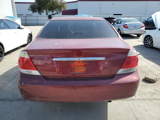 4T1BE32K45U088623 - 2005 TOYOTA CAMRY LE RED photo 6