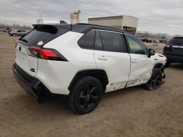 4T3E6RFV4MU034259 - 2021 TOYOTA RAV4 XSE WHITE photo 3