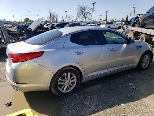 KNAGM4A74D5378141 - 2013 KIA OPTIMA LX SILVER photo 3