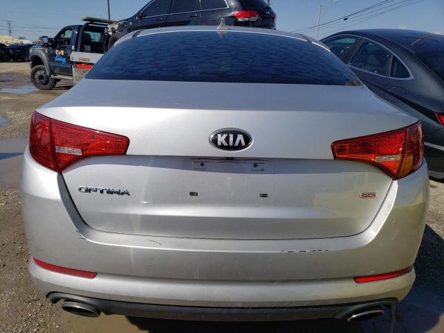 KNAGM4A74D5378141 - 2013 KIA OPTIMA LX SILVER photo 6