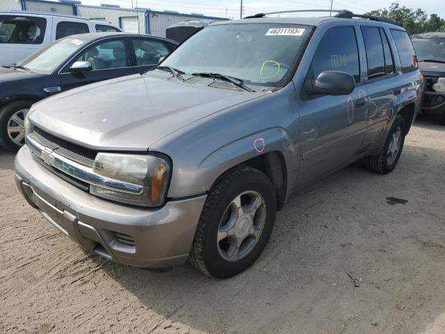 1GNDS13S982103892 - 2008 CHEVROLET TRAILBLAZE LS GRAY photo 1