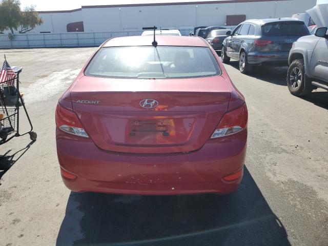 KMHCT4AE9FU835145 - 2015 HYUNDAI ACCENT GLS RED photo 6