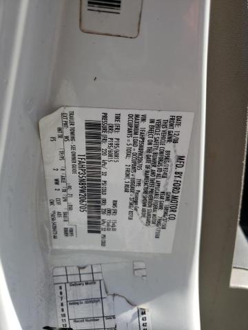 1FAHP35N89W206705 - 2009 FORD FOCUS SE WHITE photo 13