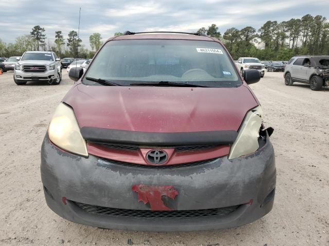 5TDZK23C37S059019 - 2007 TOYOTA SIENNA CE RED photo 5