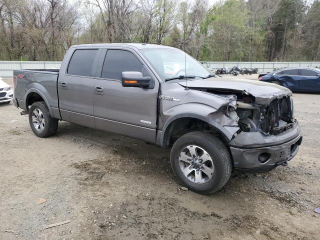 1FTFW1ET8DKF17686 - 2013 FORD F150 SUPERCREW GRAY photo 4