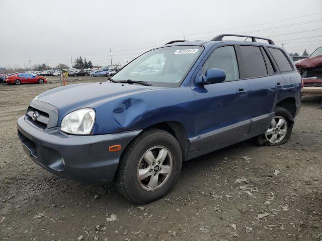 KM8SC13D26U107844 - 2006 HYUNDAI SANTA FE GLS BLUE photo 1