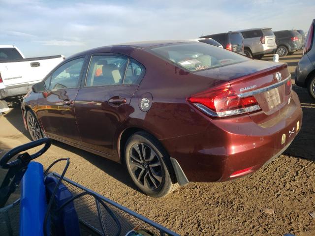 19XFB2F88FE098773 - 2015 HONDA CIVIC EX MAROON photo 2