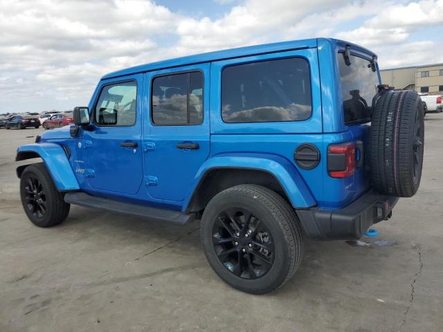 1C4JJXP66NW275039 - 2022 JEEP WRANGLER U SAHARA 4XE BLUE photo 2