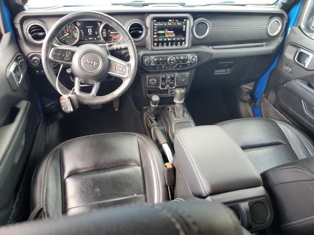 1C4JJXP66NW275039 - 2022 JEEP WRANGLER U SAHARA 4XE BLUE photo 8